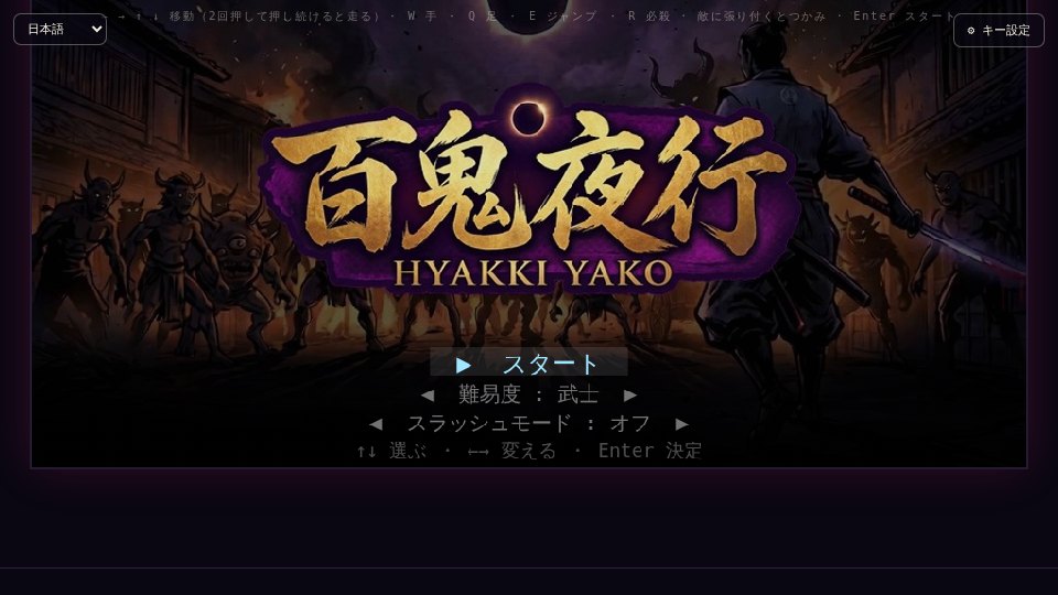 ビルドしたゲームのタイトル — 見本のタイトル画像のまま